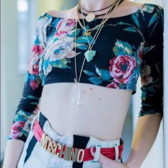 Floral Crop Top - Picture 1 of 2
